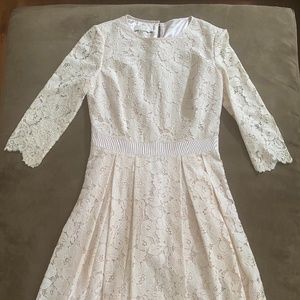 Ted Baker Pale Pink Lace Skater Dress